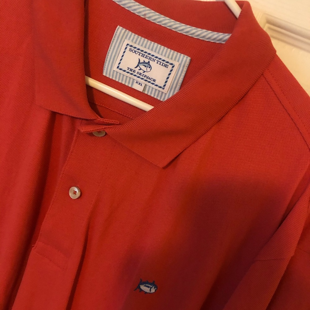 Southern Tide Men’s Skipjack Polo XXL Coral